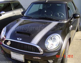 Bonnet Hood stripes decals fit Mini Cooper Countryman Clubman Paceman Coupe Roadster JCW S