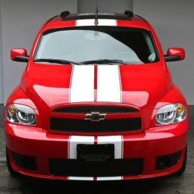 Racing Rally stripe vinyl decal decals kit fits 2005 2006 2007 2008 2009 2010 2011 Chevrolet Chevy HHR 1a