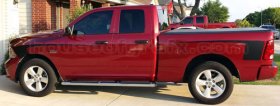 Front & Front & Rear Hockey stripe decals decal fit 2009 2010 2011 2012 2013 2014 2015 2016 2017 2018 2019 2020 2021 Dodge Ram