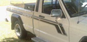 Pair of Restoration vinyl stripe stripes decal decals made to fit 1986 1982 1988 1989 1990 1991 1992 Jeep Comanche Sport Truck