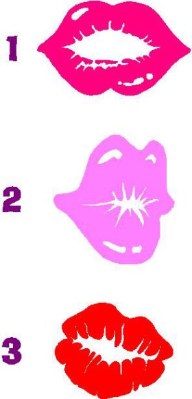 Sexy Lips kissing pucker vehicle vinyl decal decals sticker