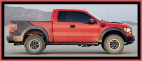 Raptor Style graphics truck bed decals fit all 2009 2010 2011 2012 2013 2014 Ford F series F150