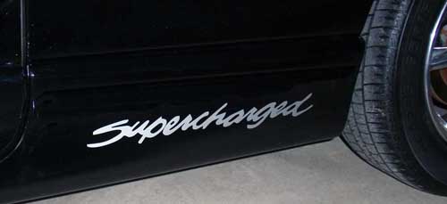 Grand Prix coupe SUPERCHARGED rocker decal decals graphics
