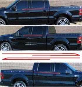 Body line C style stripe stripe decals fit 2007 Ford F150 F-150 Harley Series