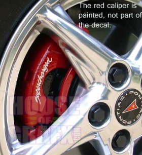 Pontiac Grand Prix GT GTP SE vinyl caliper decal decals sticker