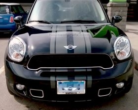 18" Center Stripes Stripe Decals Graphics fit any model Mini F55 F60 R59 R58 R57 R56 R55 R53 Cooper Countryman Bonnet Boot & Bumpers