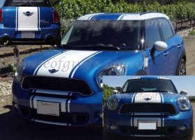 22.5" wide Racing Stripes fits ANY year or model Mini Cooper Countryman F55 F56 All4