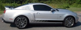Strobe rocker stripe graphics decal decals fit Ford Mustang