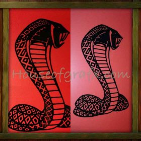 Huge Universal Snake Cobra Decal Graphic 30" tall x 18" wide