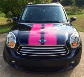 20.5" wide Rally stripe stripes vinyl graphics decals fit any year Mini Cooper Countryman