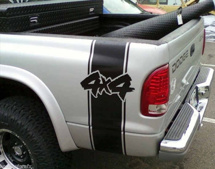 4x4 Bedside decals for any Dodge, Ford, Chevrolet, Nissan, Hemi