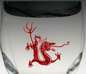 Dragon dragons car truck HOOD decal decals graphic D6
