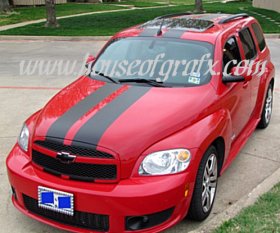 8" Racing Rally stripes graphics decals fit Chevrolet HHR SS