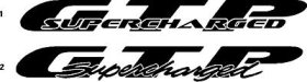 Custom supercharged windshield decal decals fits Grand Prix GTP
