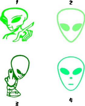 Alien Aliens vinyl decal decals sticker