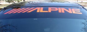 Alpine windshield banner decal decals sticker graphic