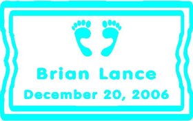 Personalized baby announcement decal decals sticker