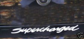 Pontiac Grand Prix SUPERCHARGED below trunk decal decals sticker