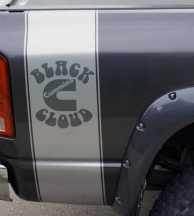 Bed side Bedside decal decals fit Dodge Cummins truck 4x4