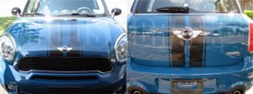 Center stripe stripes graphics decal decals fit Mini Cooper Countryman Clubman Paceman Coupe Roadster JCW S