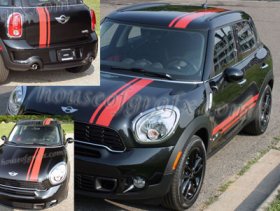6" Offset Stripe Stripes Decals vinyl Graphics fit ANY year or model Mini Cooper Countryman Paceman Clubman
