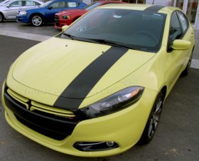 Plain offset Stripe Stripes Graphics Decals fits any 2013+ Dart