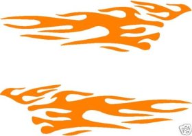 Car truck motorcycle boat flame flames decal decals 4x4 graphics