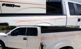 Universal 2 color flame graphics decals fits Ford F150 250