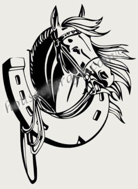 Tribal horse side body decal decals graphic graphics car truck