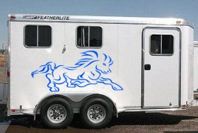 Tribal muscular horse horses decal decals for car truck trailer