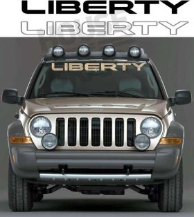 Windshield banner decal decals graphic fits Jeep Liberty