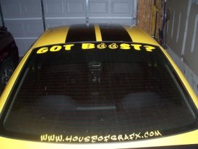 Got Boost? windshield banner visor turbo decal decals sticker