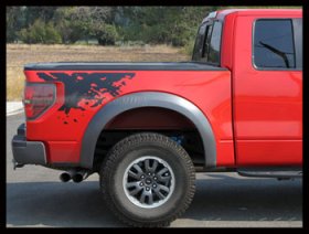 Mini Mud Style Rear decal decals graphics fit 2009 2010 2011 2012 2013 or 2014 Ford F-150 Raptor