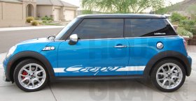 Carrera Script Style body decals graphics fit Mini Cooper Clubman Countryman Paceman Roadster JCW Coupe S