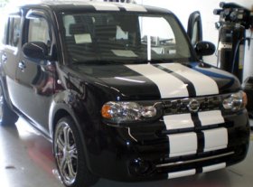 10" Nissan Cube Rally Racing stripe stripes decal decals