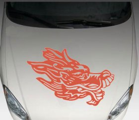 Dragon dragons car truck HOOD decal decals graphic D4