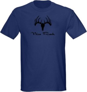 Nice Rack T tee Shirt Deer Head Hunter Bow Hunting 8 pointer