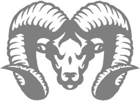 Ram head decal decals made to fit any Dodge Truck hemi