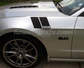 Fender Hash Stripe Stripes Decals fit 2010+ Ford Mustang