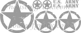 Distressed Star Zombie Decal Decals KIT Fit Jeep Wrangler