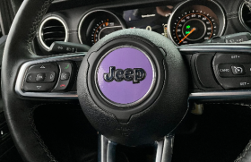 Steering wheel surround inlay fits any model 2018-2022 Jeep Wrangler or 2020-2022 Gladiator