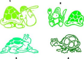 Adorable Reptile Turtle vinyl decal decals sticker stickers