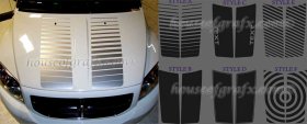Hood Stripe Stripes Graphics fit any model 07 & up Dodge Caliber