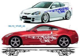 Anime Side Body Stripe Graphics decals Universal JDM Honda Scion