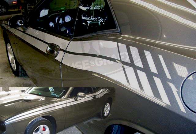 Side stripes stripe decals fit any 2008-2020 Dodge Challenger
