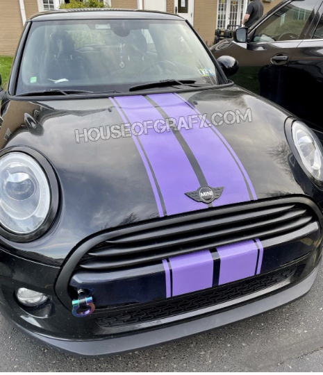 15.5” Stripes fit any year Bonnet Boot Mini Cooper Countryman Clubman Paceman S JCW F55 F60 R59 R58 R57 R56 R55 R53