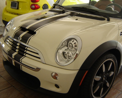 Dual Center stripe stripes graphics decal decals fit Mini Cooper Clubman Roadster Countryman JCW S