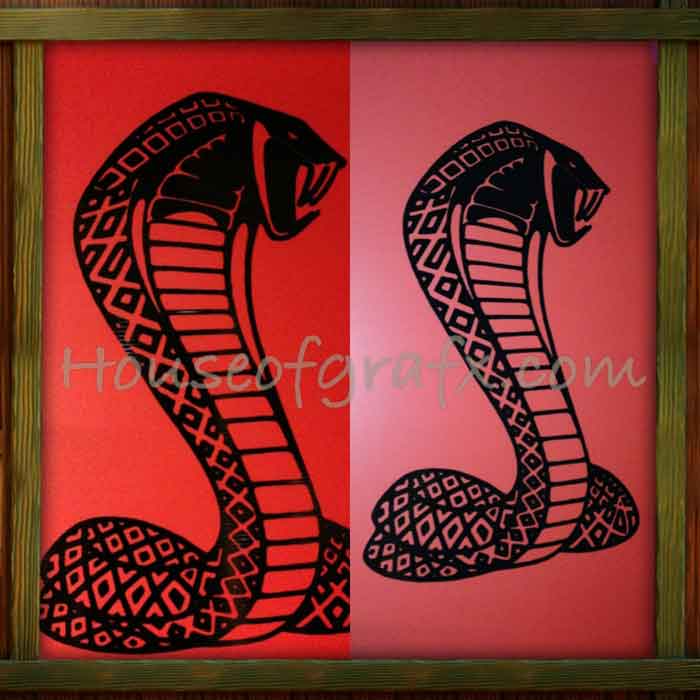 Huge Universal Snake Cobra Decal Graphic 30" tall x 18" wide
