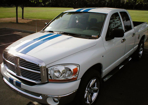 6" Plain Dodge Ram Dakota SRT10 truck Racing Rally stripes