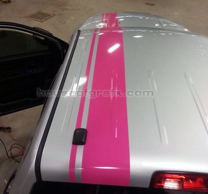 10" Offset Off center Euro Rally Stripe Stripes decal decals graphics fit any year Dodge Ram 1500 2500 Rebel Hemi